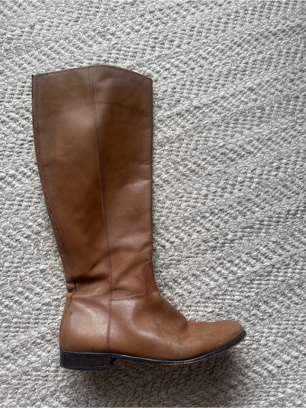 Corso Como Brown Leather Knee-High Riding Boots